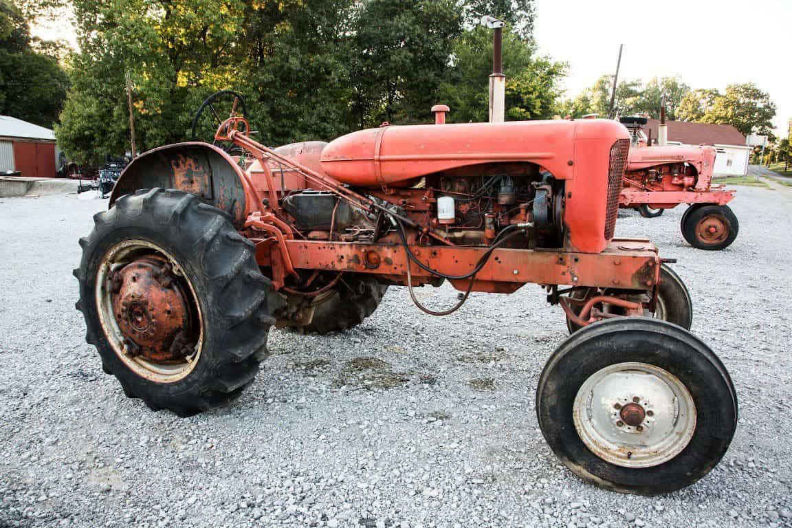 tractor in central city