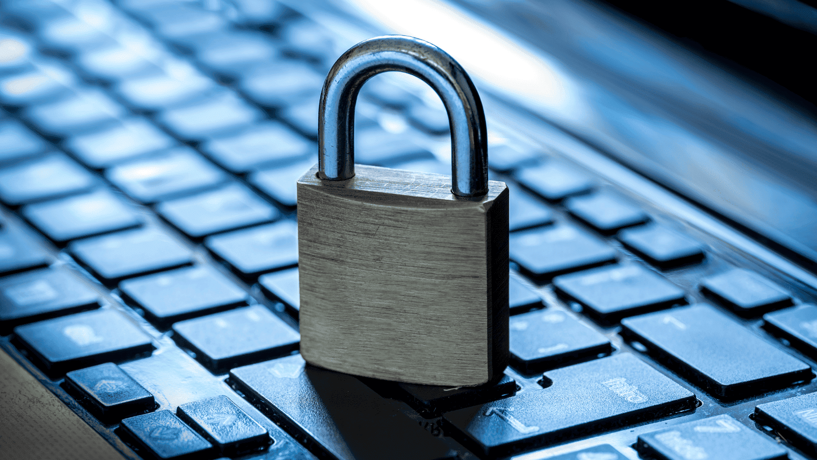 A lock on a keyboard