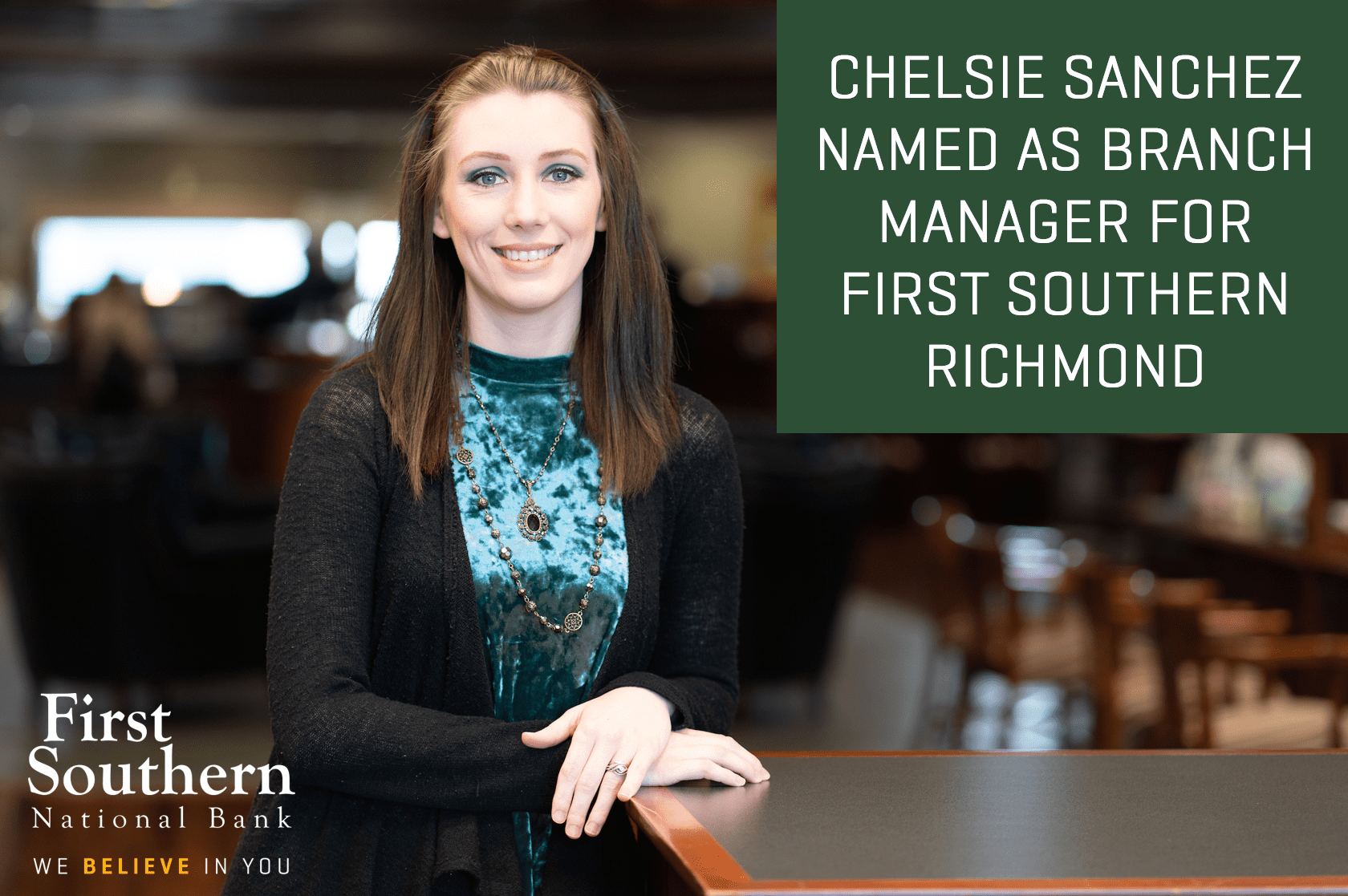 Chelsea Sanchez named as branch manager for First souther Richmond