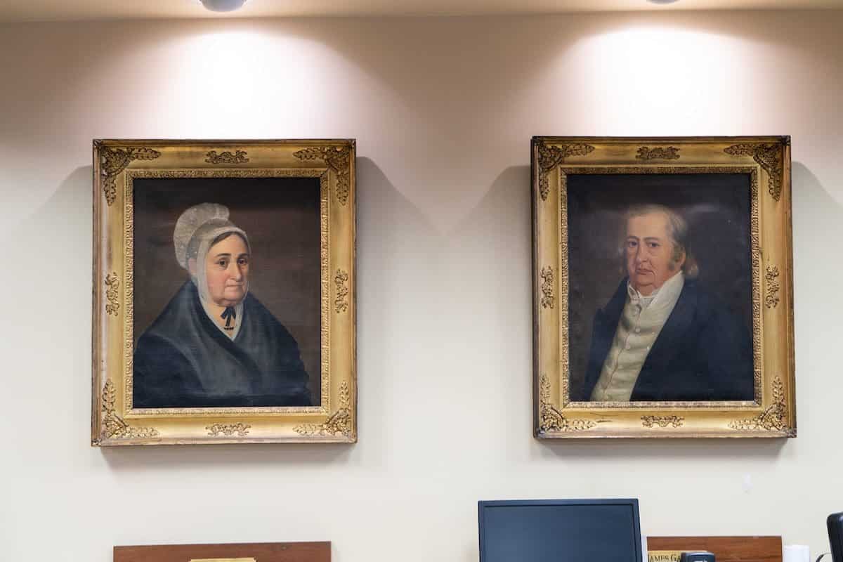 historic artwork inside a branch historic artwork inside a branch