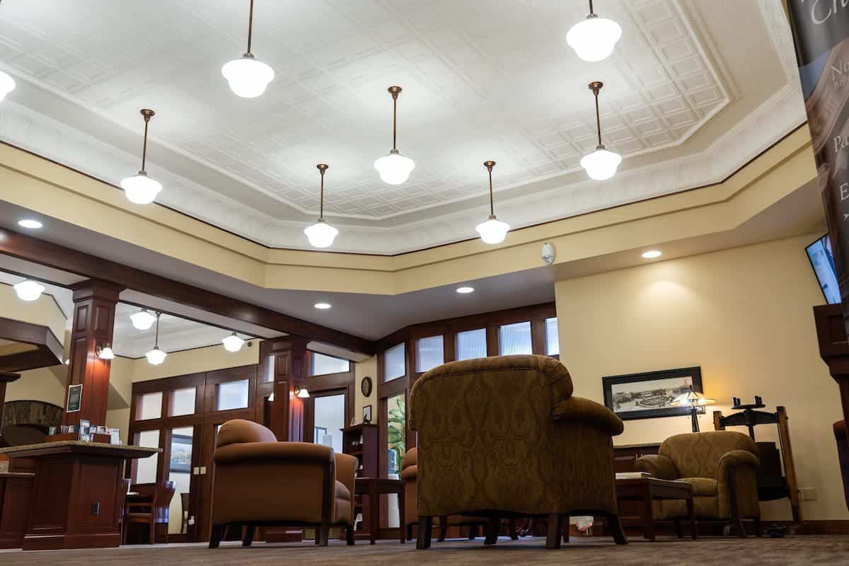 lobby of First Southern National Bank lobby of First Southern National Bank