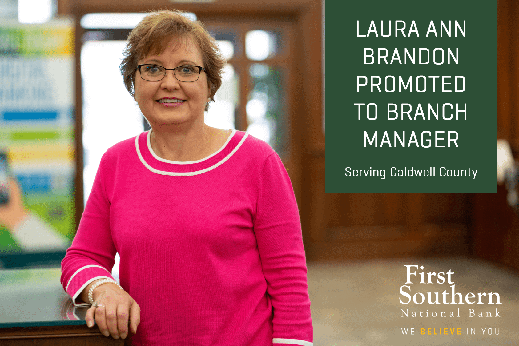 Laura ann Brandon Blog post Image Laura Ann Brandon promoted to branch manager