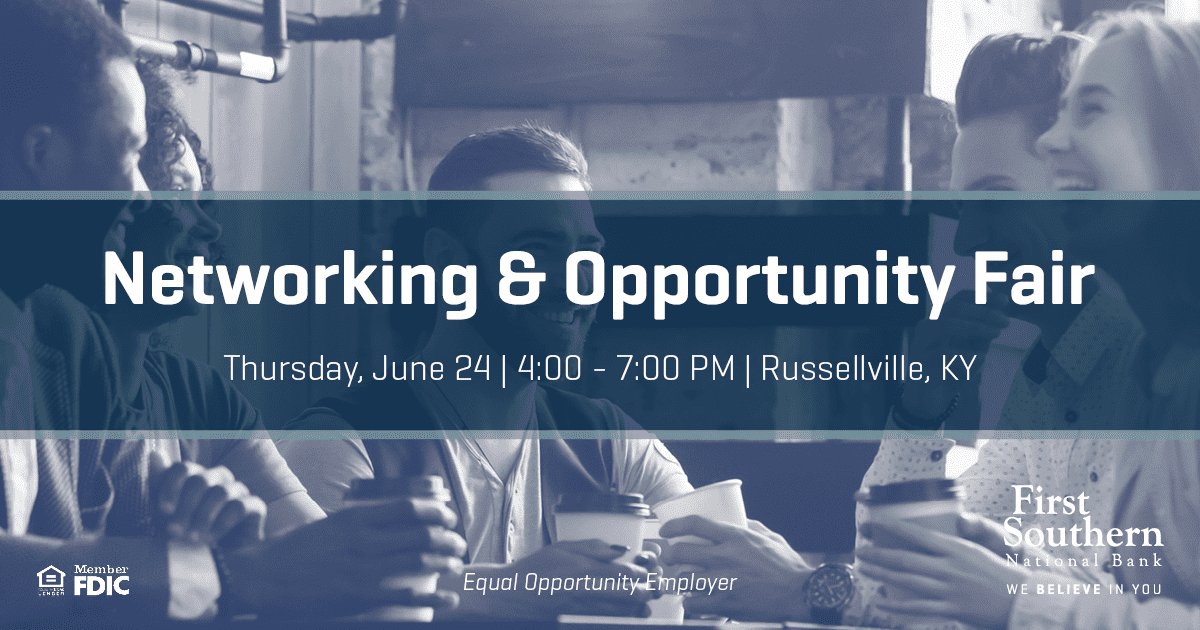 Networking and Opportunity Fair. Thursday, June 25, 4:00-7:00 PM, Russellville, KY
